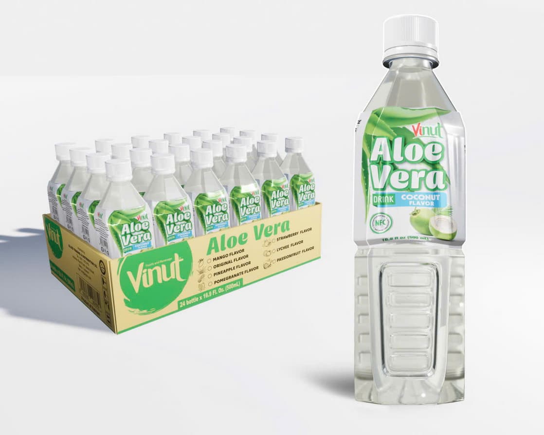 VINUT 500ml د الو ویرا څښاک د ناریال خوند سره