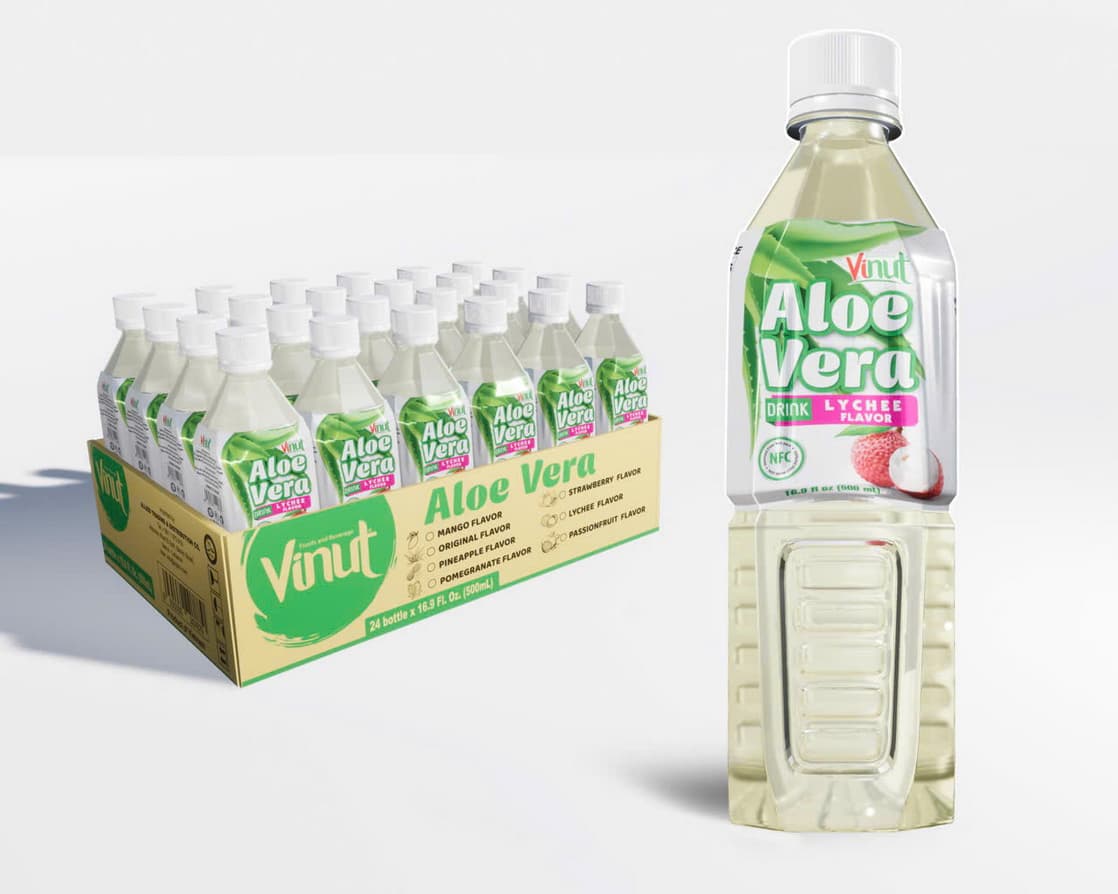 VINUT د الو ویرا څښاک د لیچي خوند 500ml
