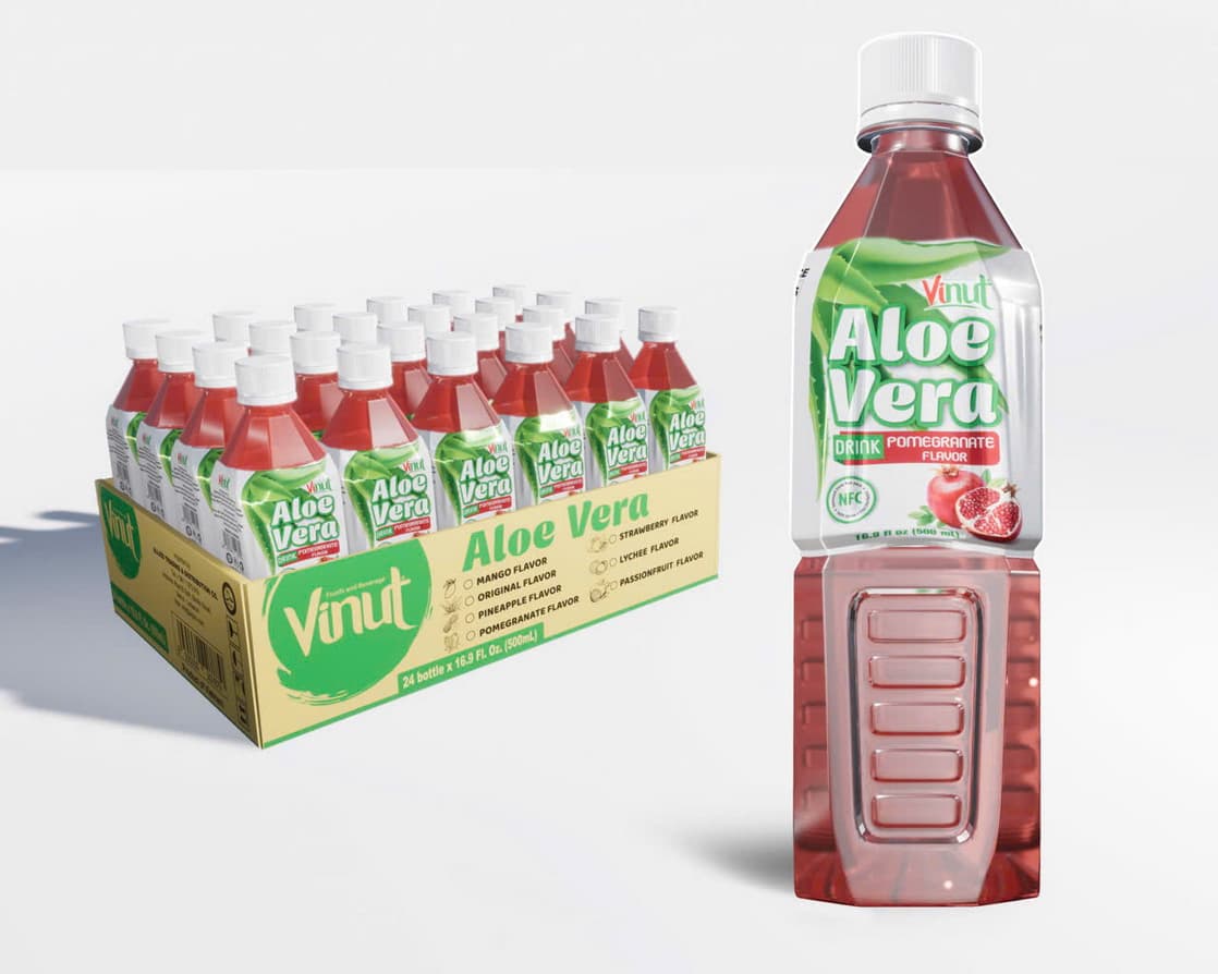 VINUT الو ویرا څښاک د انارو خوند سره 500ml