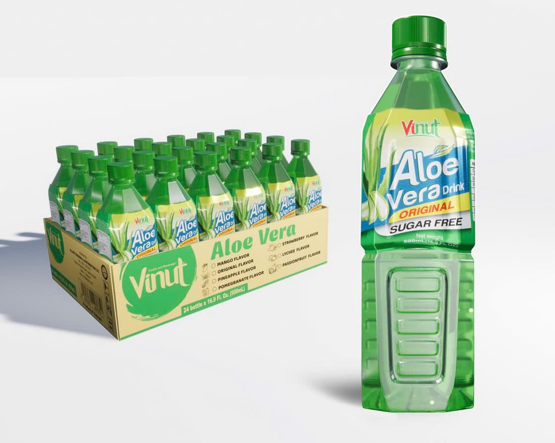 VINUT اصلي الو ویرا څښاک له بورې پرته 500ml