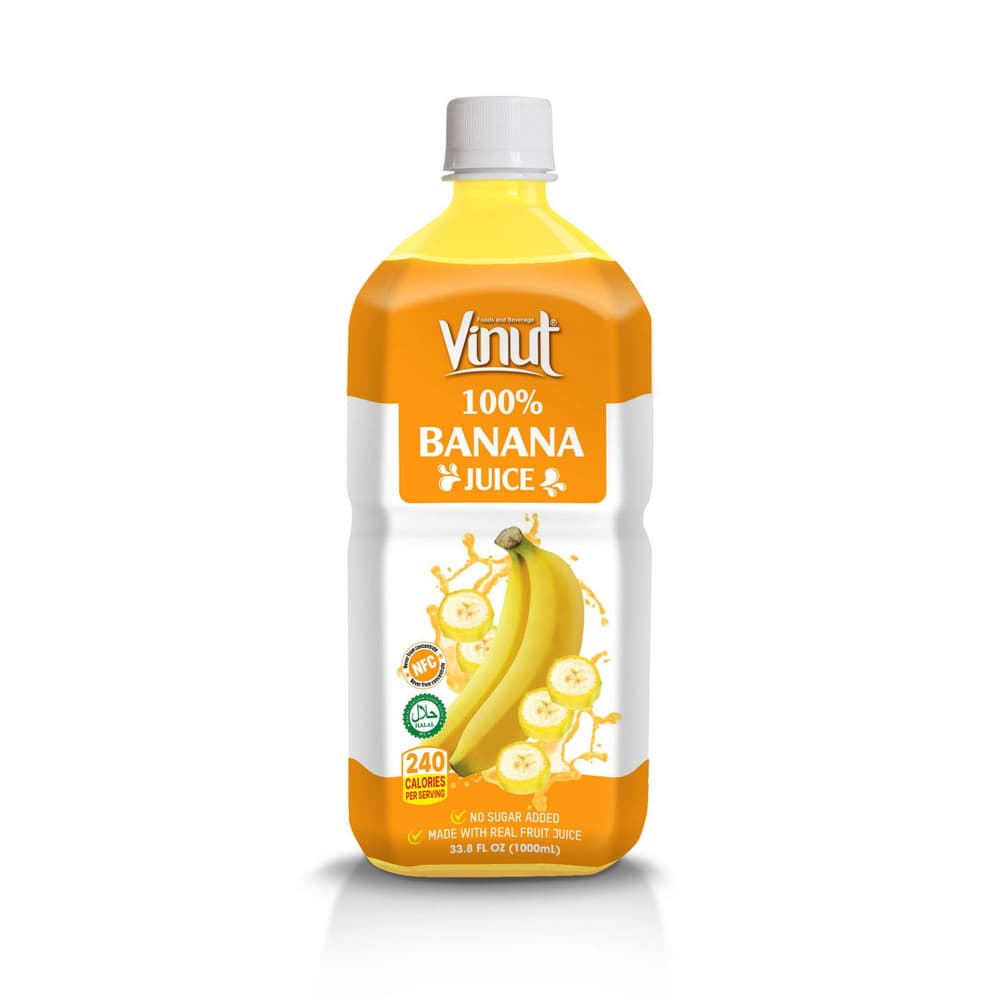 VINUT 100% کیلې جوس، NFC، بوره نه ده اضافه شوې، PET بوتل، 33.8 fl oz 1000 mL