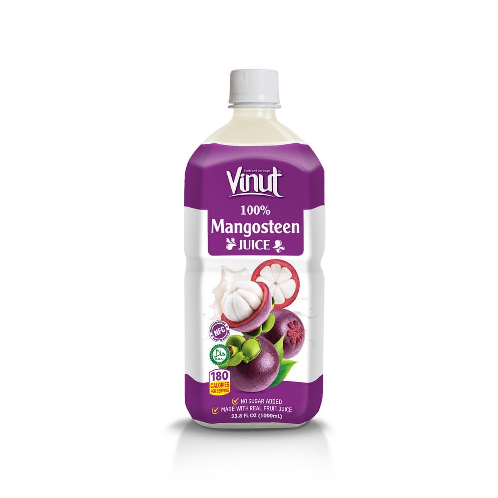 VINUT 100% منګوسټین جوس، NFC، بوره نه ده اضافه شوې، PET بوتل، 33.8 fl oz 1000 mL