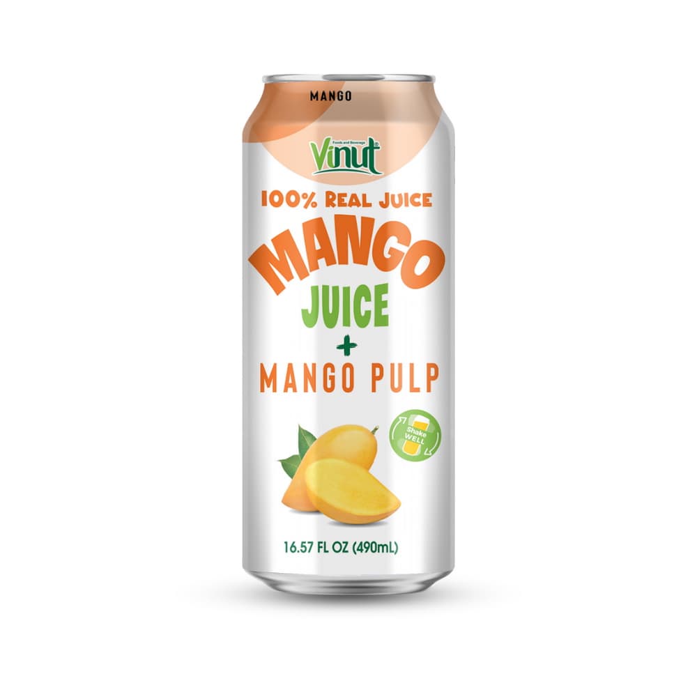 VINUT 100% ریښتینی جوس ام جوس + ام پلپ، سلم کین، 16.57 fl oz 490 mL