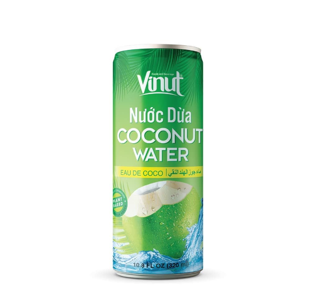VINUT د ناریال اوبه، د نبات پر بنسټ، کین، 10.8 fl oz 320 mL