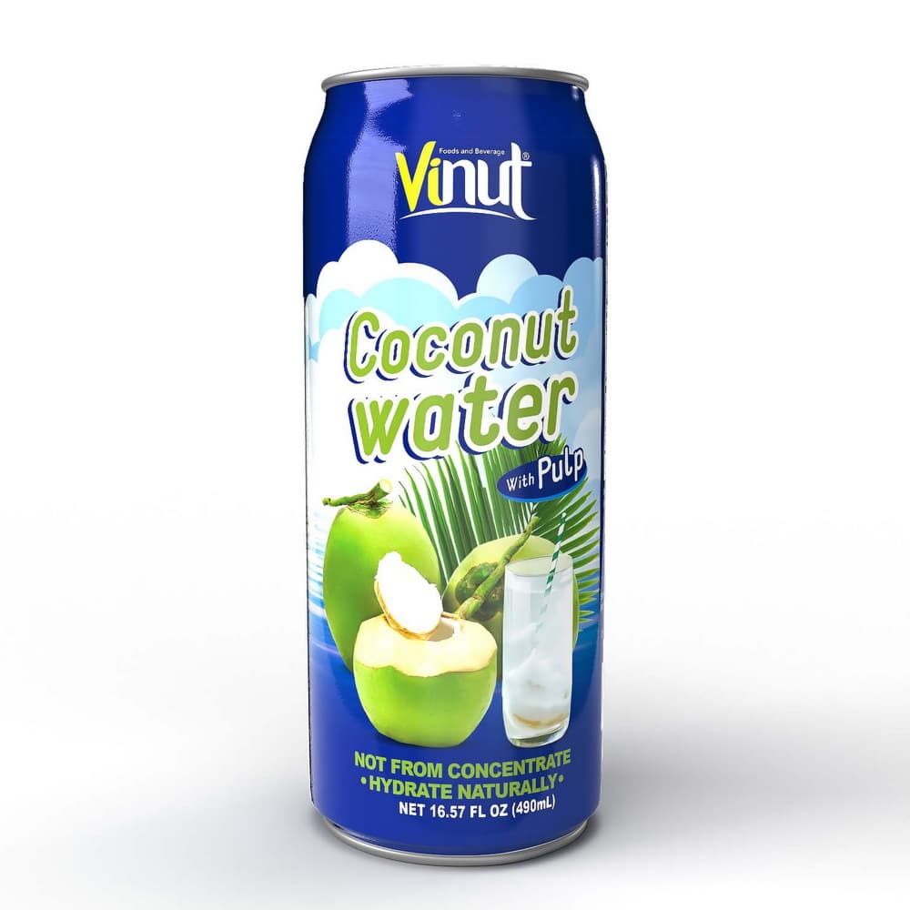 VINUT د ناریال اوبه د مغز سره، کېن، 16.57 fl oz 490 mL
