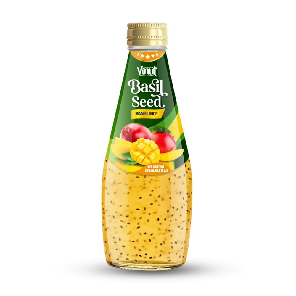 VINUT د امبو باسیل تخم جوس، په شیشې بوتل کې، 9.8 فل اوز (290 ملی لیتره)