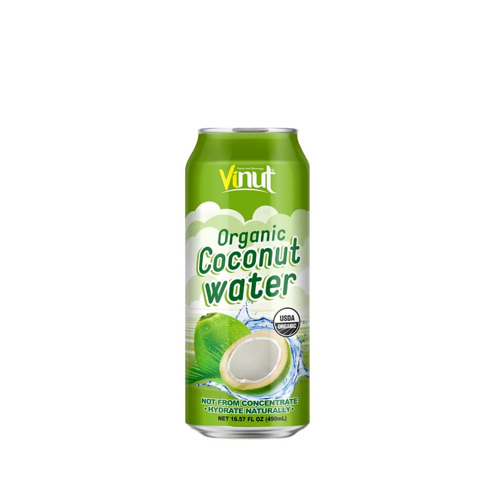 VINUT ارګانیک د ناریال اوبه، کېن، 16.57 fl oz 490 mL