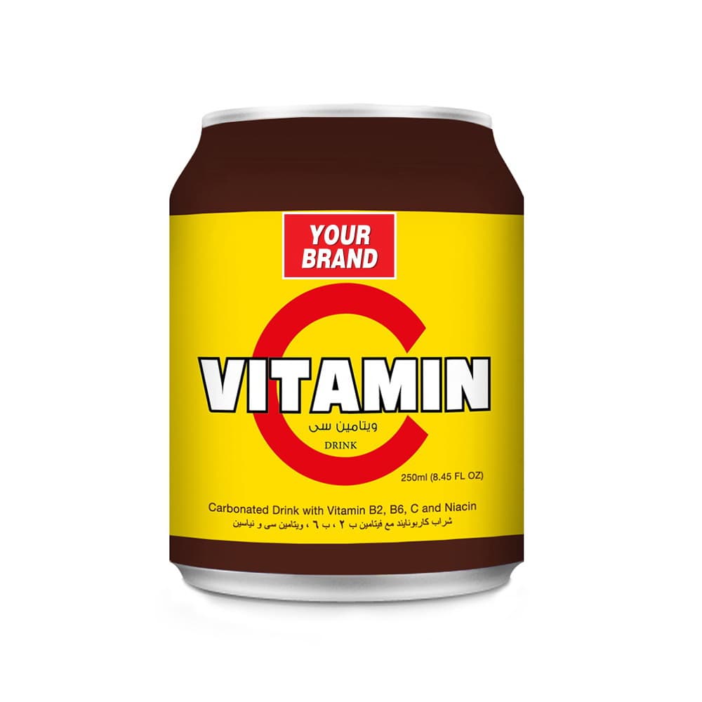 VINUT ویټامین سي څښاک، کاربونیټ شوی څښاک، د ویټامین B2 B6 C او نیاسین سره، په لنډ کین کې، 8.45 فلوز (250 ملی لیتره)